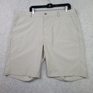 Greg‎ Norman Golf Chino Shorts Men 40 Beige 9" Ins Performance Stretch NEW